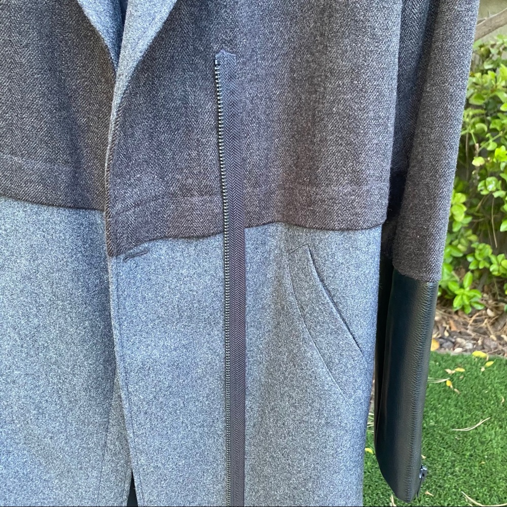 NWOT TROUVE Mixed Media Miltary Coat - Picture 7 of 16